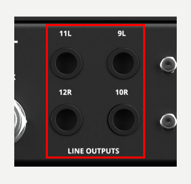 Horizon 8P rear panel line outputs 9 12