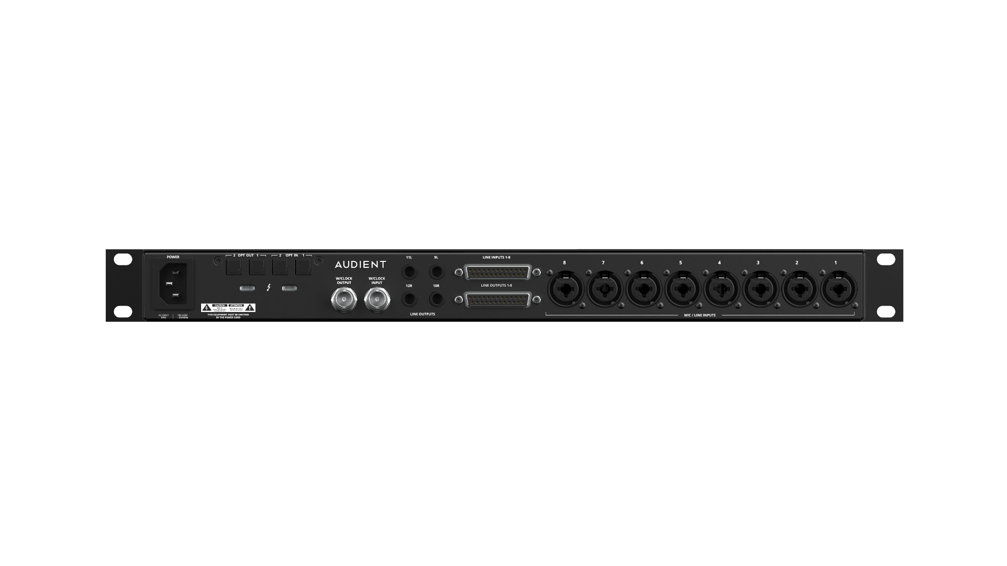 Horizon 8P rear panel overview