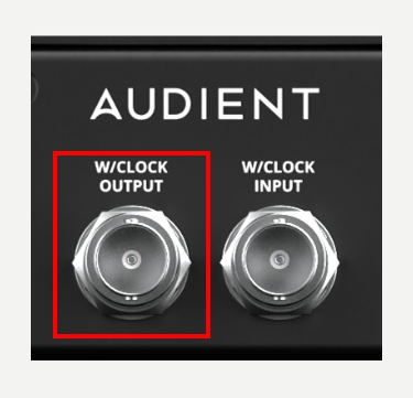 Horizon 8P rear panel word clock output