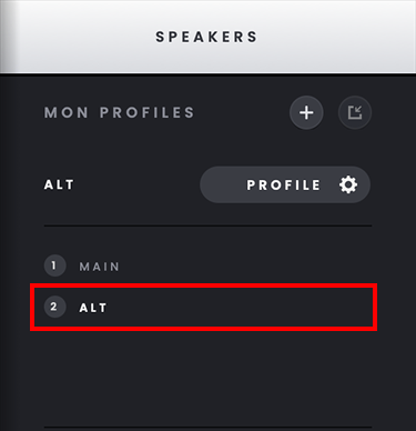 Horizon 16 Monitor Profiles & Speaker Layouts