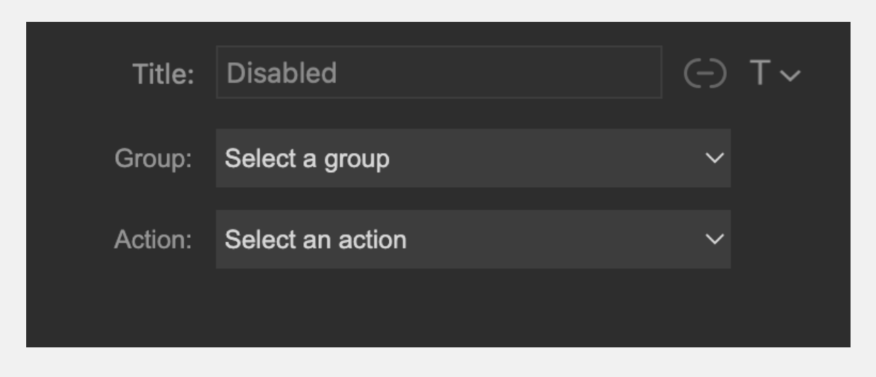 Configuring the Stream Deck Group action