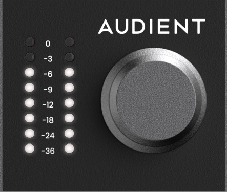 iD48 Main Monitor control and output meters