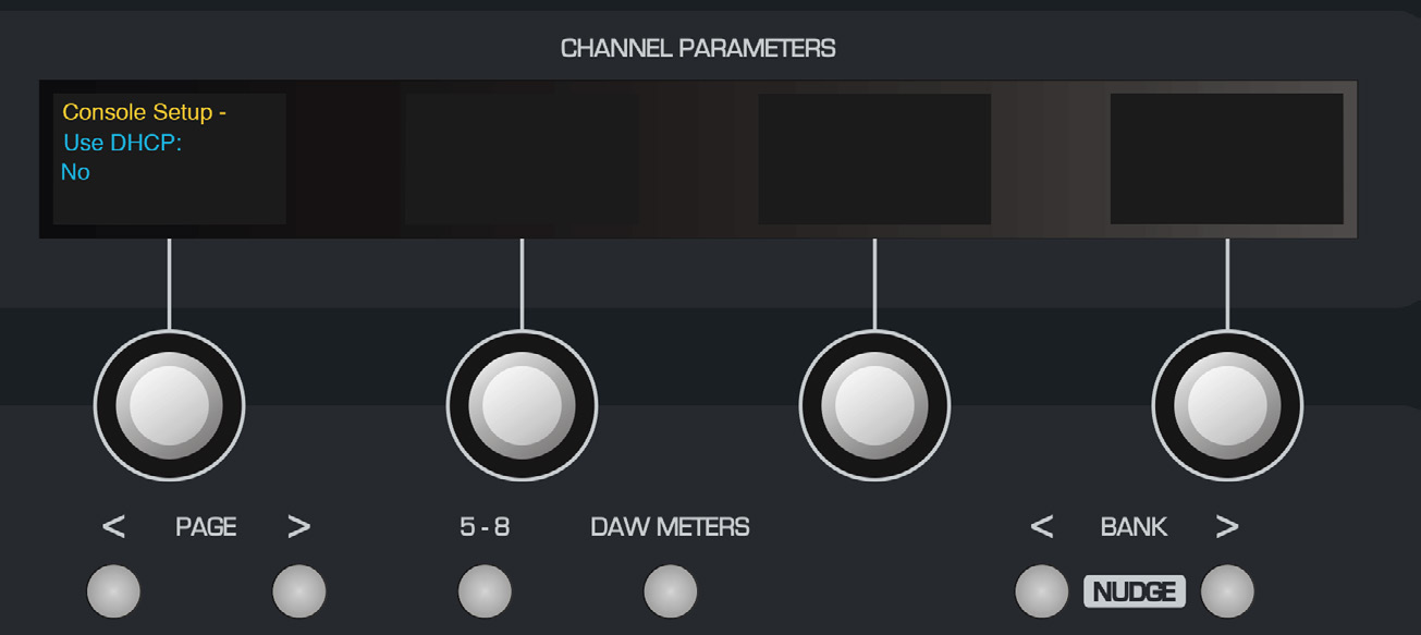 DLC Setup button and network menu