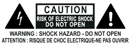 EVO SP8 electrical safety warning symbols