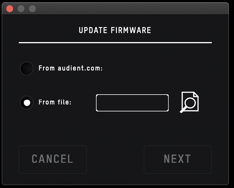 Audient Firmware Updater
