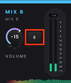 Horizon 8P – Independent Mixes y auriculares, Comprobar la mezcla de un intérprete