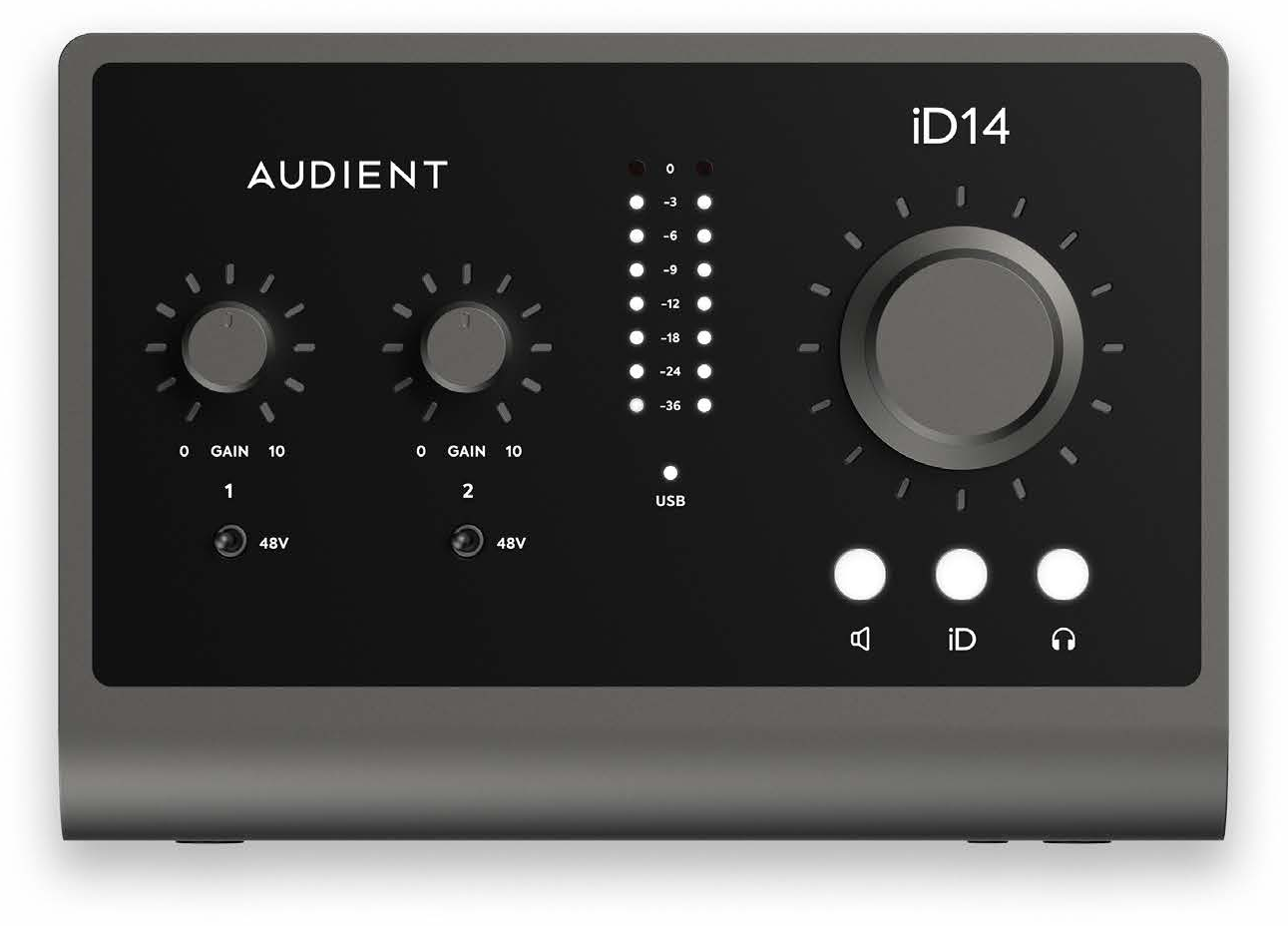 superficie de control superior de iD14 MKII