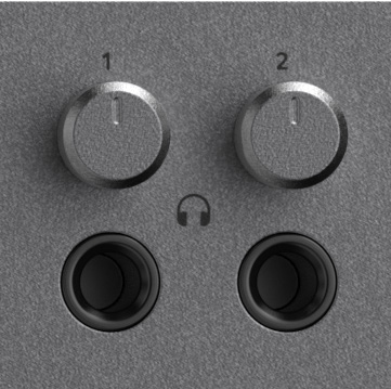 Salidas y controles de auriculares independientes de iD48