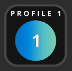 Bouton d’action Profile de Stream Deck avec Profile 1 actif
