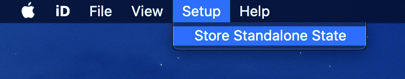iD application में Store Standalone State command