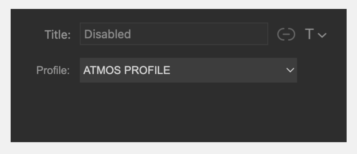 Configurazione dell'azione Profile di Stream Deck