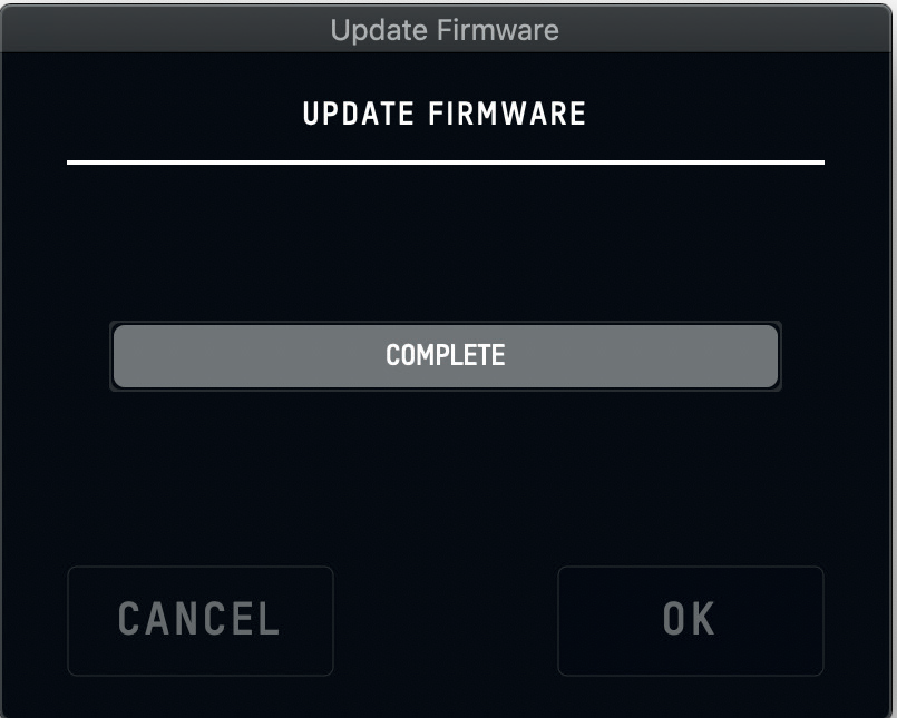 Selezione della sorgente per l'aggiornamento firmware