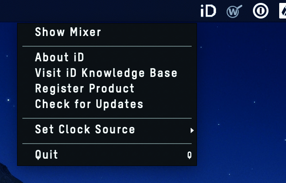 Esempio menu iD macOS legacy