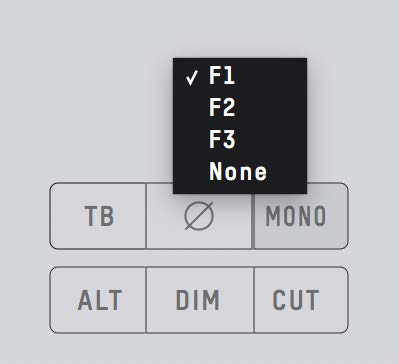 Monitor function を Fキー へ割り当て