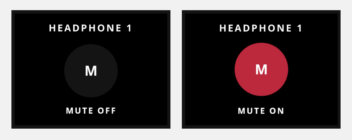 Muting an ORIA headphone output