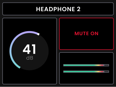 Horizon 8P Motion UI 헤드폰 2 뮤트 켜짐
