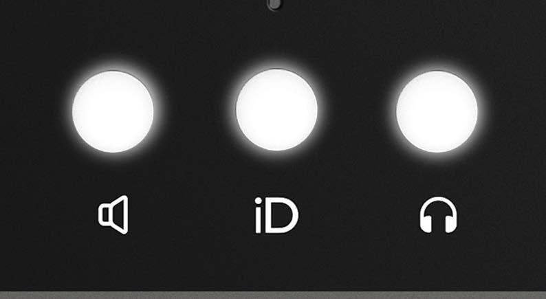 iD14 MKII 점등된 컨트롤 버튼