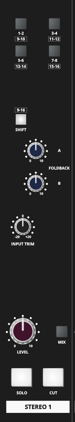 ASP4816-HE Stereo Input 컨트롤