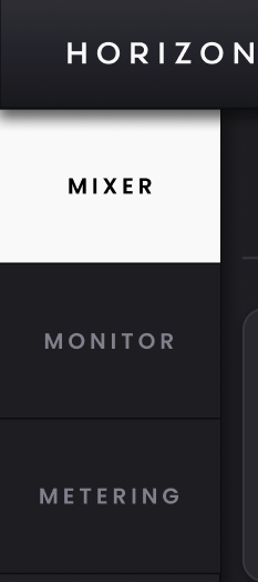 Horizon 16 – Mixer e Channel Strips, Trabalhando no Horizon Control