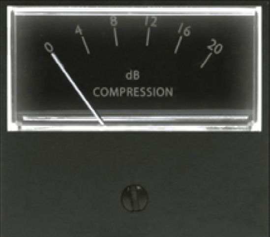 Gain reduction meter do bus compressor do ASP8024-HE