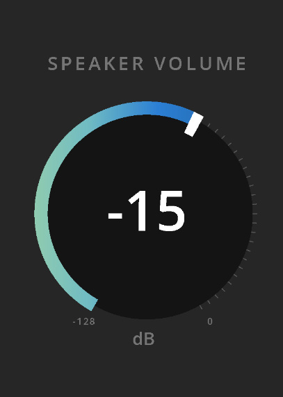 Controle Speaker Volume no ORIA Control